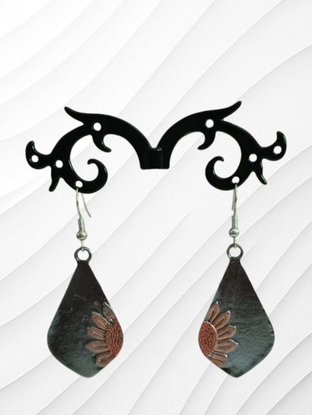 Sunflower Bronze Earrings